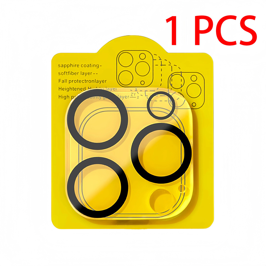 DIXSG Kamera-Schutzfolie aus Glas für iPhone 16 15 14 13 12 11 Pro Max, transparent, explosionsgeschützt und kratzfest - Bild 2