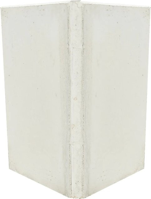 EHL Stützwinkel L-Stein Zweiteilig in Betonoptik, B: 50 cm, H: 80 cm, Wandstärke: 12 cm - Bild 1