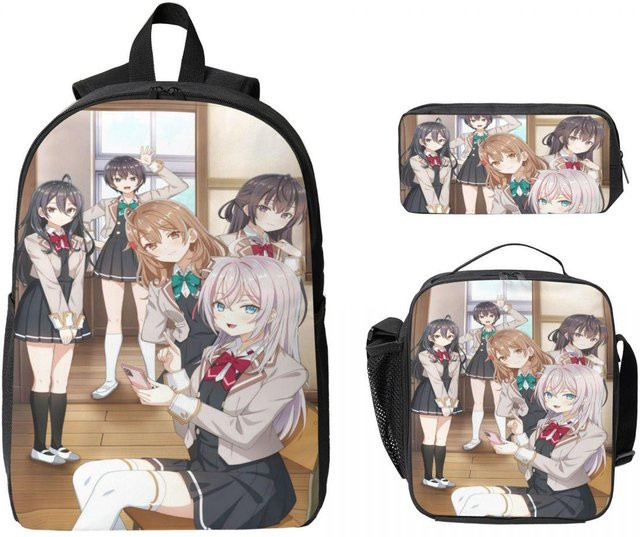 Schulset von Fancy Style Studio mit Rucksack, Brotdose und Federmäppchen in Multicolour für Kinder - Bild 1