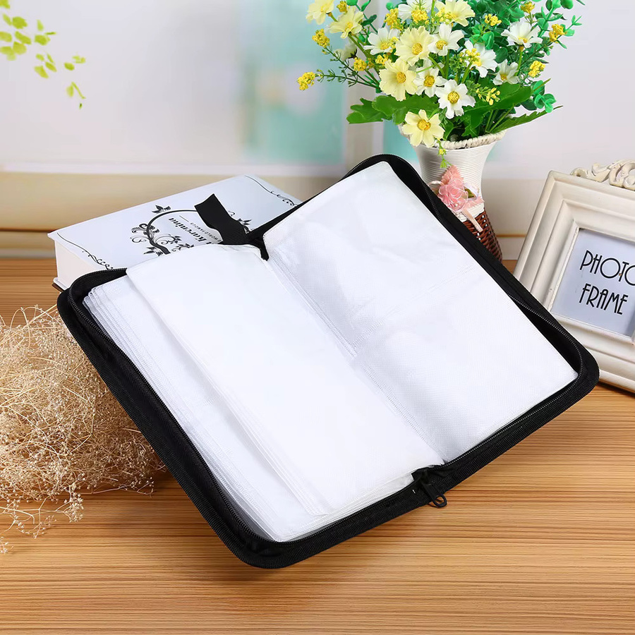 VBESTLIFE CD-DVD-Organizer-Tasche aus Kunstleder in Schwarz für 80 Scheiben - Bild 2