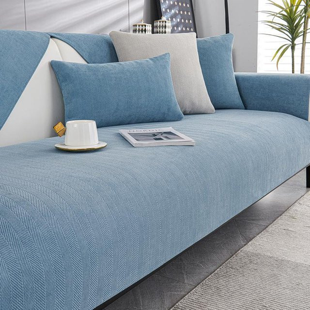Super Six Luxus Sofa Kissen mit rutschfester Verdickung, blau, 70 x 70 cm - Bild 1