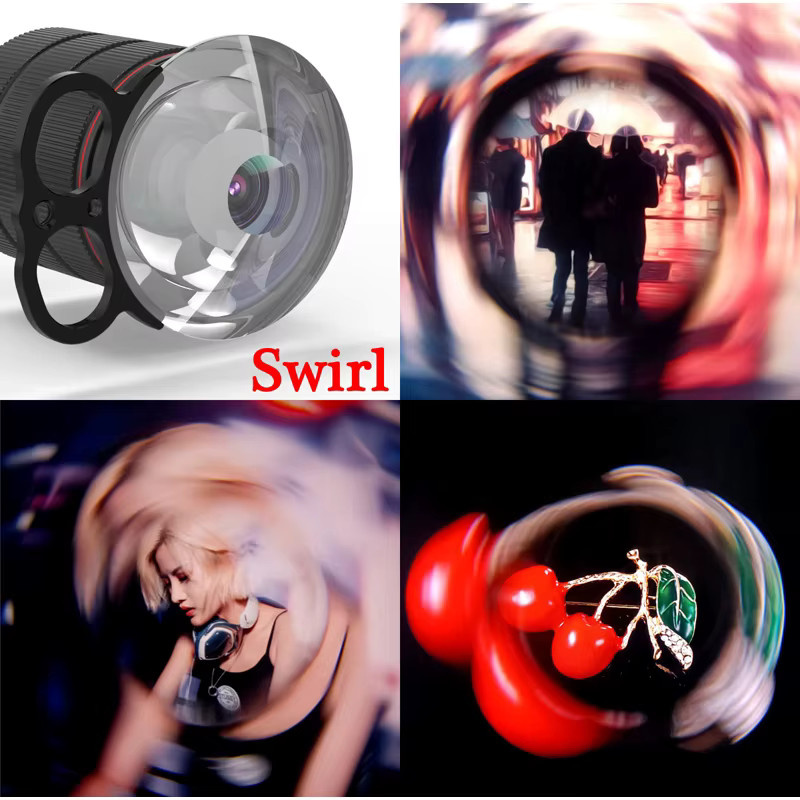 KnightX Spezialeffekt-Objektivfilter Dunstiges Prisma für Kamera und Smartphone, 75 mm, Transparent - Bild 4