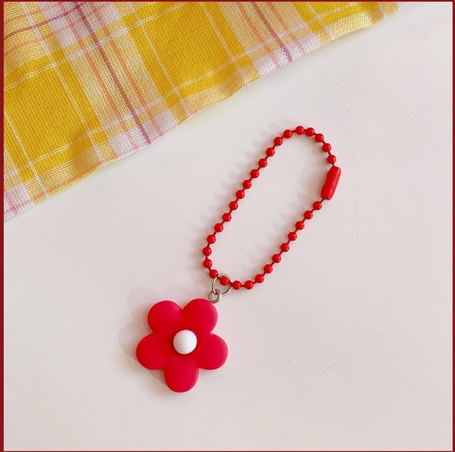 Neoglint Anhänger Blume, Kunststoff, Rot beige, Unisex - Bild 1