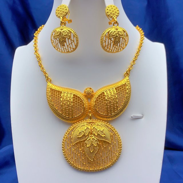 ANIID Schmuck-Set, Halskette, Ohrringe, Gold, Damen - Bild 1