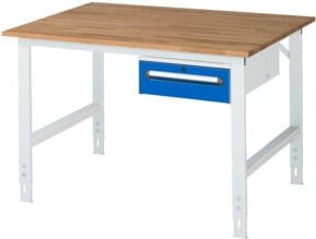 Rau Arbeitstisch Tom KM02 höhenverstellbar, B/T/H: 125 x 100 x 91-123 cm - Bild 1