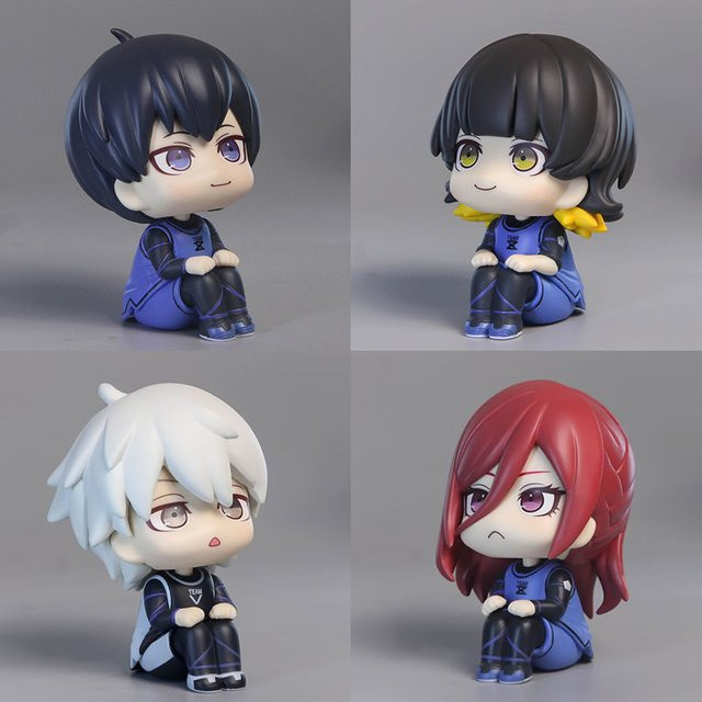 Blue Lock Anime Actionfiguren Isagi Yoichi und Bachira Meguru Q-Version Sammelfiguren Multicolor - Bild 1