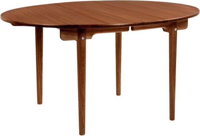 Carl Hansen & Søn CH337 Esstisch aus Massivholz in Eiche oder Walnuss, oval und ausziehbar, braun - Bild 1