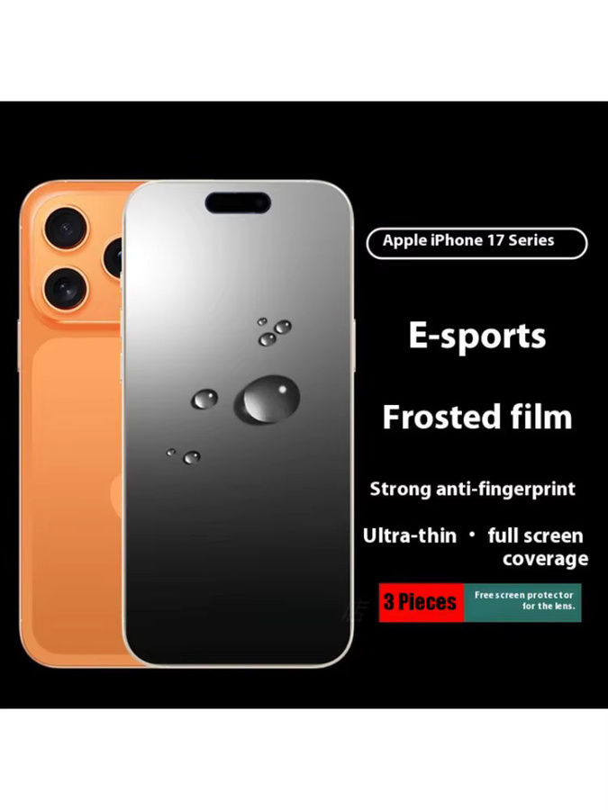 3er-Pack Matte Hydrogel Displayschutzfolien für Apple iPhone 17 Pro MAX, iPhone 17 Pro und 17 Air, Transparent, Vollabdeckung aus TPU - Bild 6
