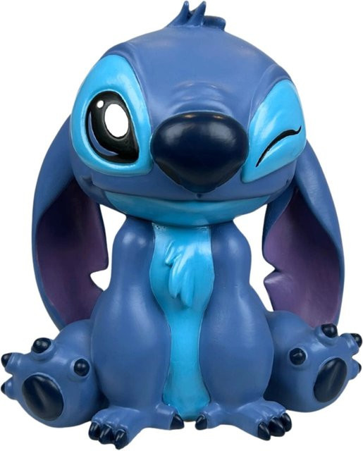 Disney Gartenfigur Stitch sitzend in Blau, Höhe: 20 cm - Bild 1