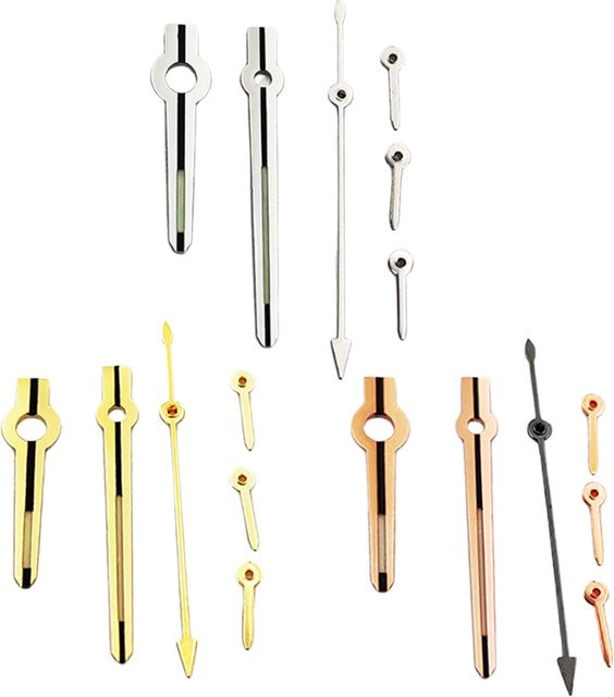 miuksi Uhrzeiger, Leuchtend, 6-Zeiger, Bicolor, Silber, Gold, Roségold, Unisex - Bild 1