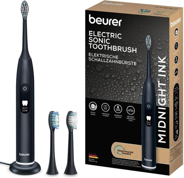 Beurer SC 50 Green Planet Midnight Ink Schallzahnbürste mit 5 Modi, Andrucksensor und LCD-Display - Bild 1