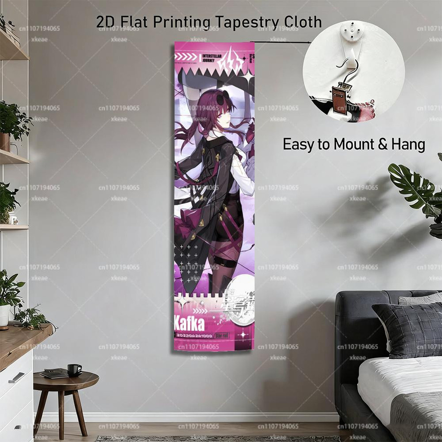 Honkai: Star Rail Kafka Wandbehang Anime Wandbild von JMG Household Supplies, Mehrfarbig, Höhe: 150 cm, Breite: 40 cm - Bild 2