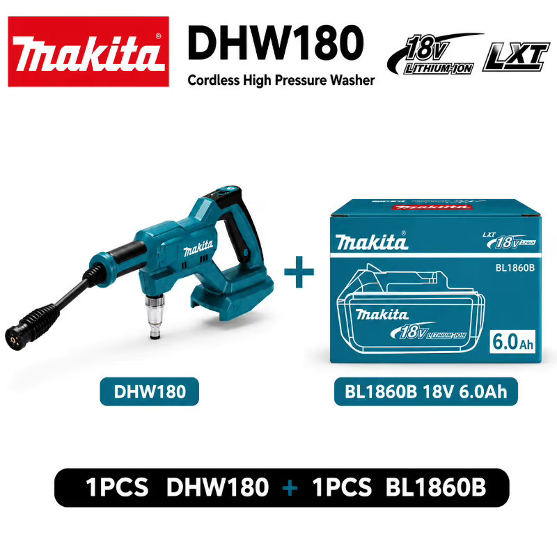 Makita DHW180 Kabelloser Hochdruckreiniger 18V in Petrol - Bild 7
