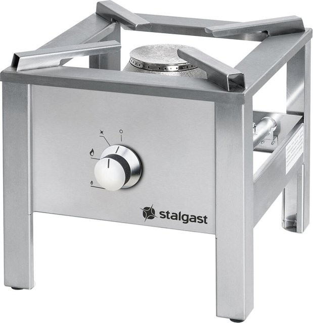 Stalgast Edelstahl Gas-Hockerkocher STANDARD für Propangas G30 in Silber, B/T/H: 34 x 34 x 34 cm - Bild 1