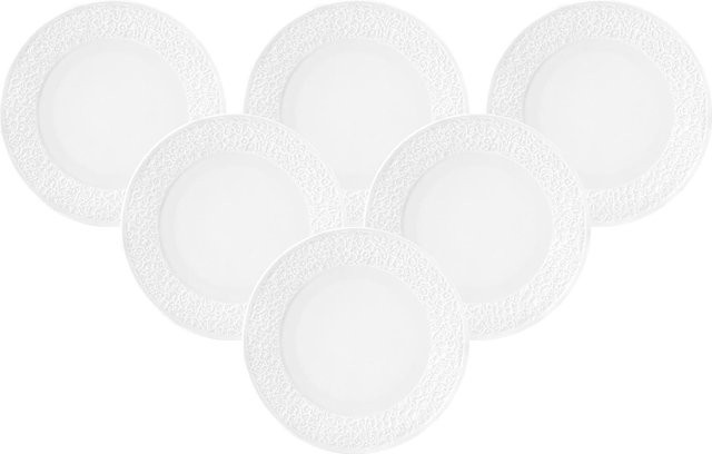Seltmann Weiden Frühstücksteller Nori Home aus Keramik, Weiß, 6er Set, Durchmesser: 21,6 cm - Bild 1