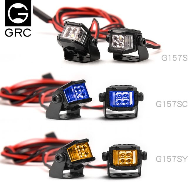 GRC Simulations-LED-Licht, 12 mm quadratischer Scheinwerfer, Blau, Kunststoff - Bild 1