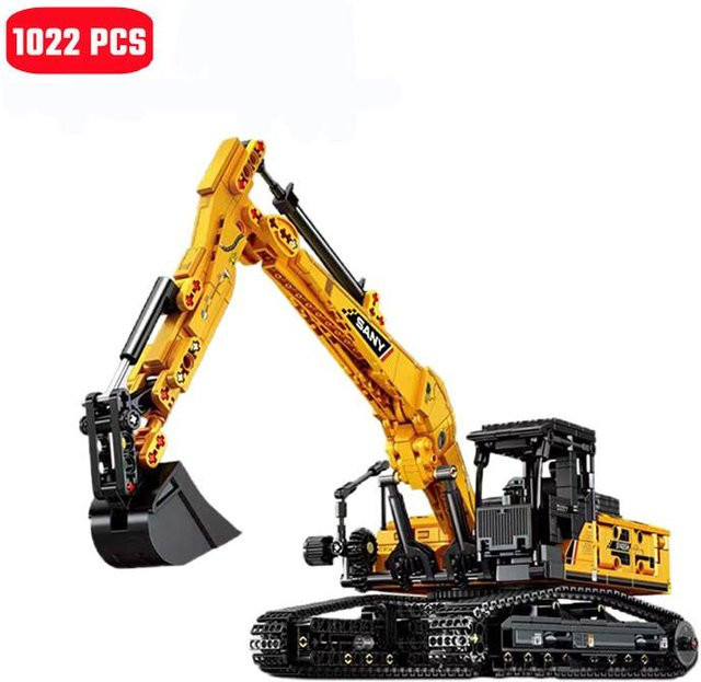 SEMBO BLOCK Bagger Bausteine Stadt Bauingenieurwesen Fahrzeug 1022 Teile - Bild 1