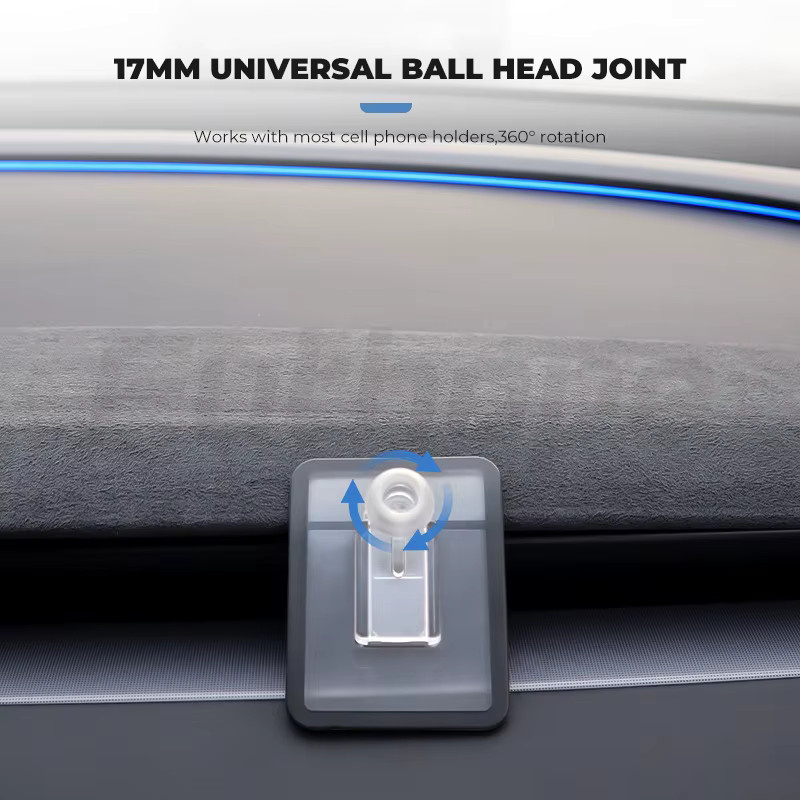 Futhope 17mm Halterungsbasis für Tesla Model 3 Highland und Model Y Juniper mit 360-Grad-Rotation und flexibler Klebehalterung - Bild 2