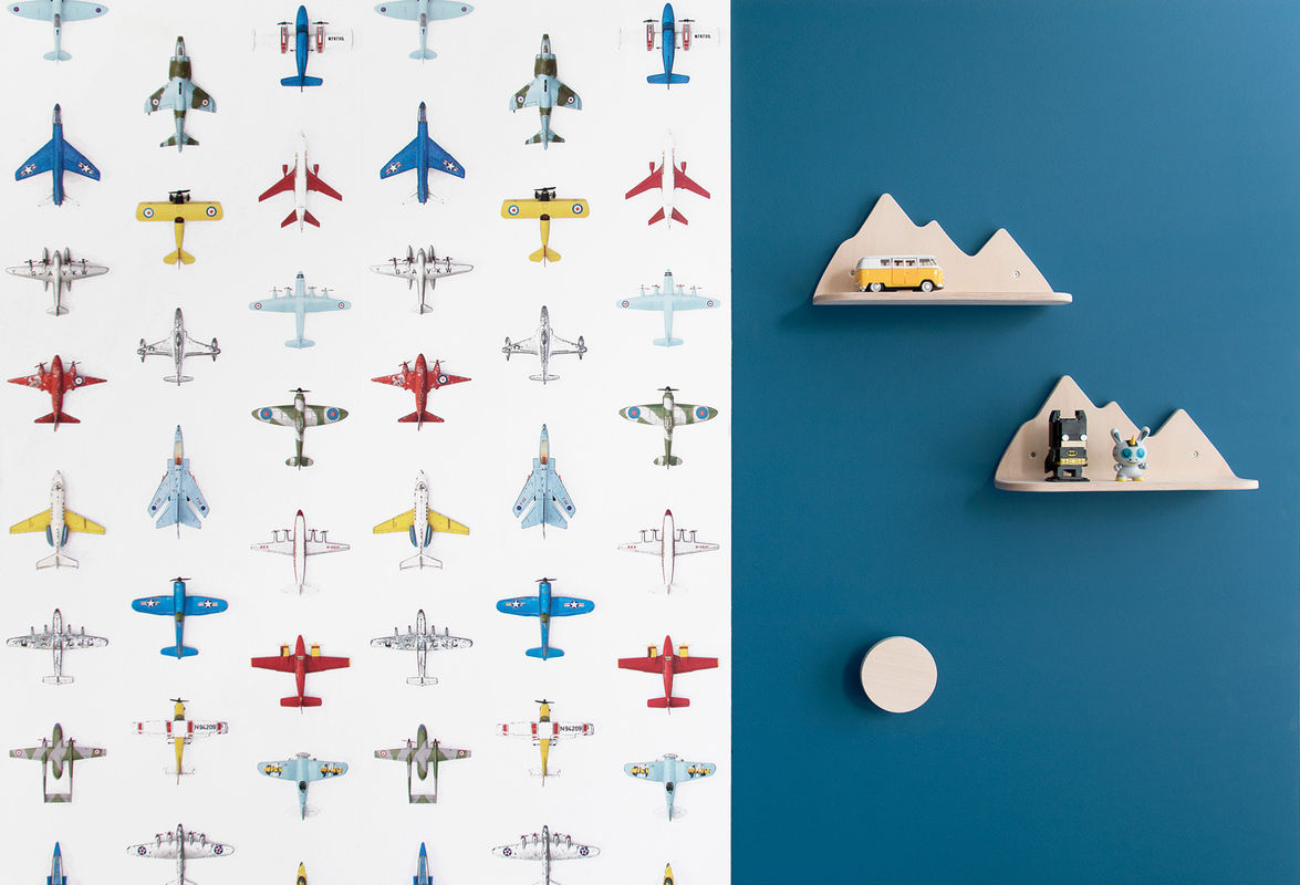 Studio Ditte Tapete Airplanes in Multicolour mit Vintage-Motiv für das Kinderzimmer - Bild 2
