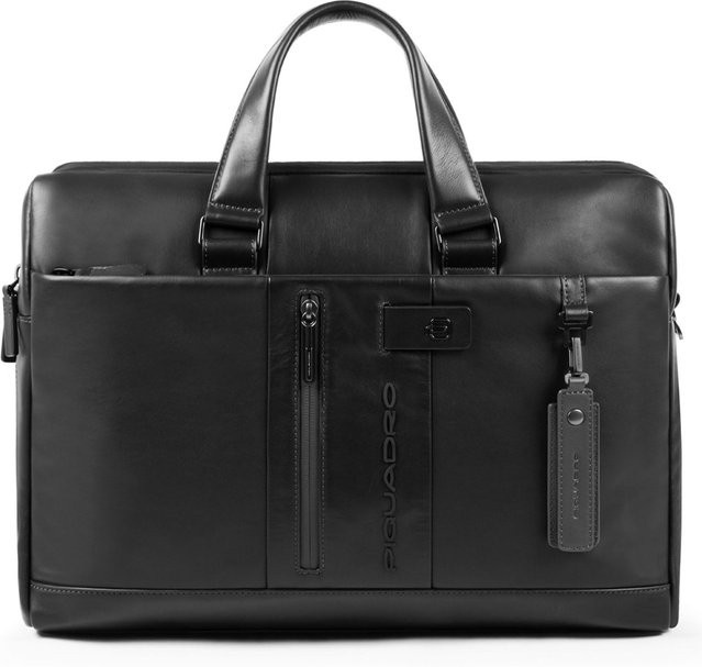 Piquadro Urban Kurzgrifflaptoptasche mit iPad-Fach in Schwarz - Bild 1