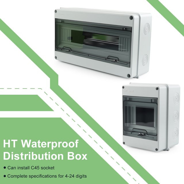 Wasserdichter Verteilerkasten DIY GO HT-Serie aus ABS-Kunststoff mit IP65 Schutz für Außenbereich - Bild 1