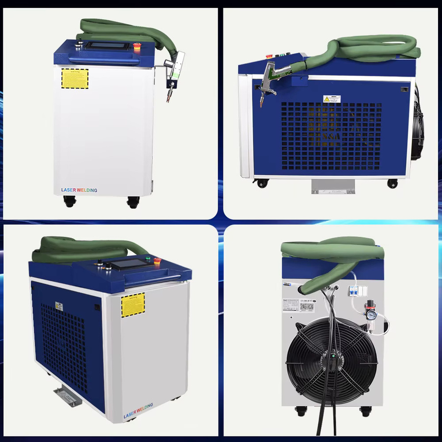Raycus 4-in-1 Handfaserlaserschweißmaschine zum Schweißen, Reinigen und Schneiden mit Drahtvorschub und Doppelpendelmodell für Metall, 3000 W - Bild 5