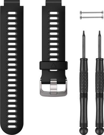 Garmin Uhrenarmband Silikon, Schwarz, Grau