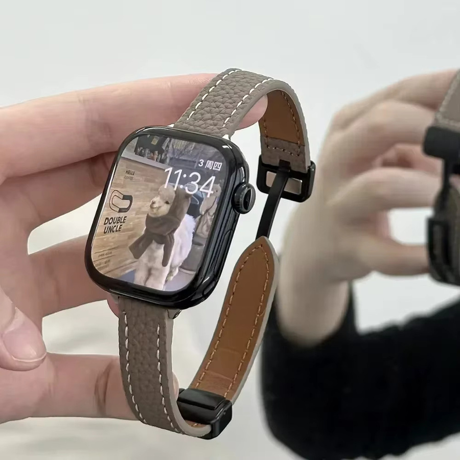 Geekthink Uhrenarmband Leder, magnetisch, Unisex - Bild 3