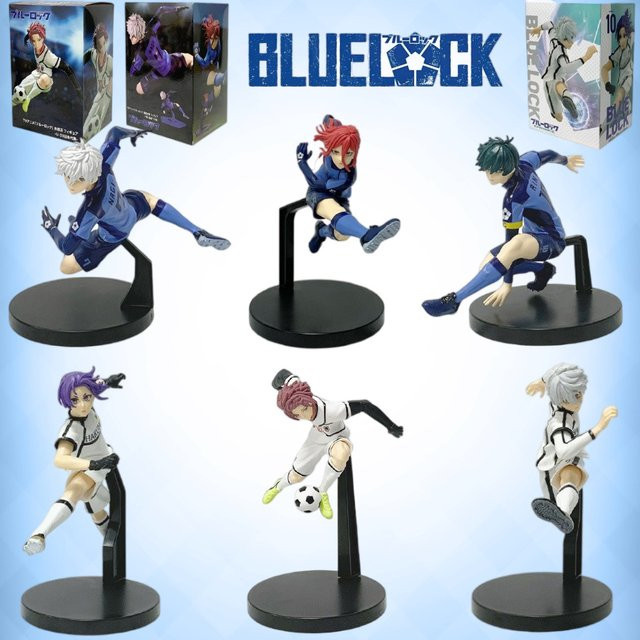 Bandai Blue Lock Actionfigur, Nagi Seishiro Chigiri Hyoma Isagi Yoichi Itoshi Rin, Kunststoff, Einzelfigur - Bild 1
