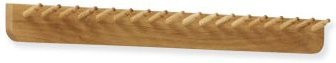 Form&Refine Echo Garderobenleiste in Braun mit Holz-Elementen und matten Haken - Bild 1