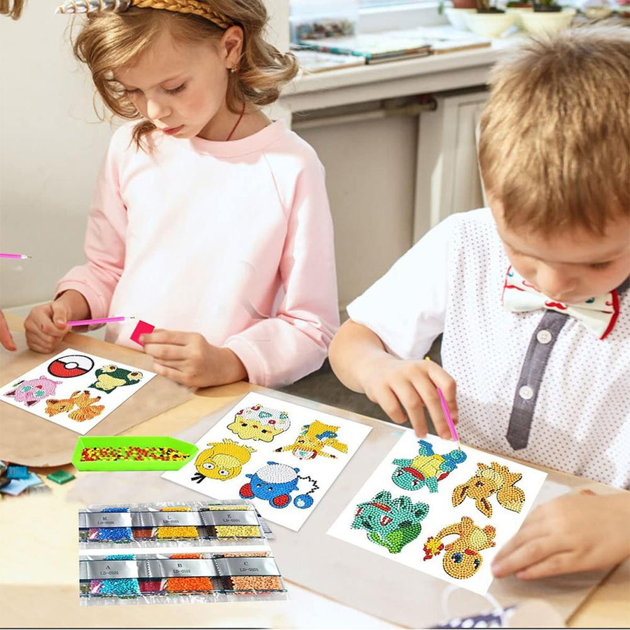 5D DIY Themen-Diamantmalerei-Aufkleber, Pokémon, Tiere, Bunt / Mehrfarbig - Bild 4