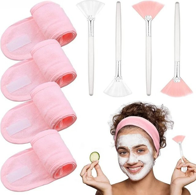 HUAZDS 8-teiliges Set Gesichtspinsel, Maskenpinsel, Spa-Stirnband, Unisex - Bild 1