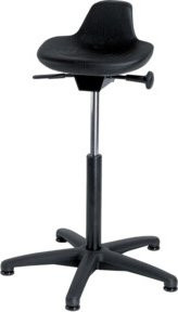 Topstar Stehhilfe mit Gleitern in Schwarz mit PU-Sitz und Integralschaum, Sitzhöhe: 59,0-84,0 cm - Bild 1