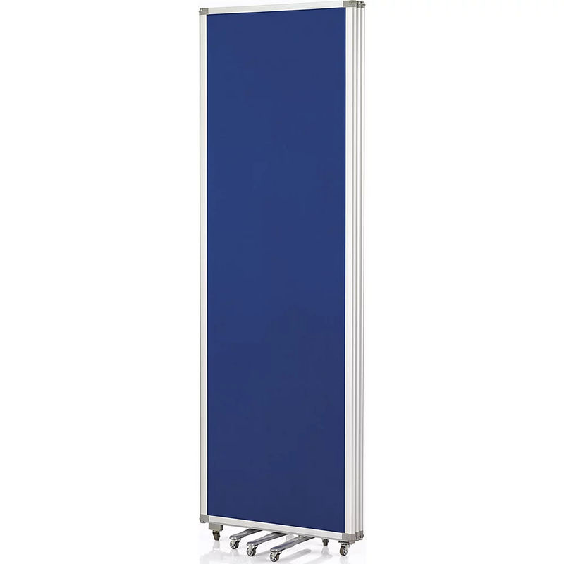 Magnetoplan Präsentationswand mobil und faltbar, royalblau, Filz und Aluminium, B/H/T: 181,0 x 180,0 x 37,0 cm - Bild 2
