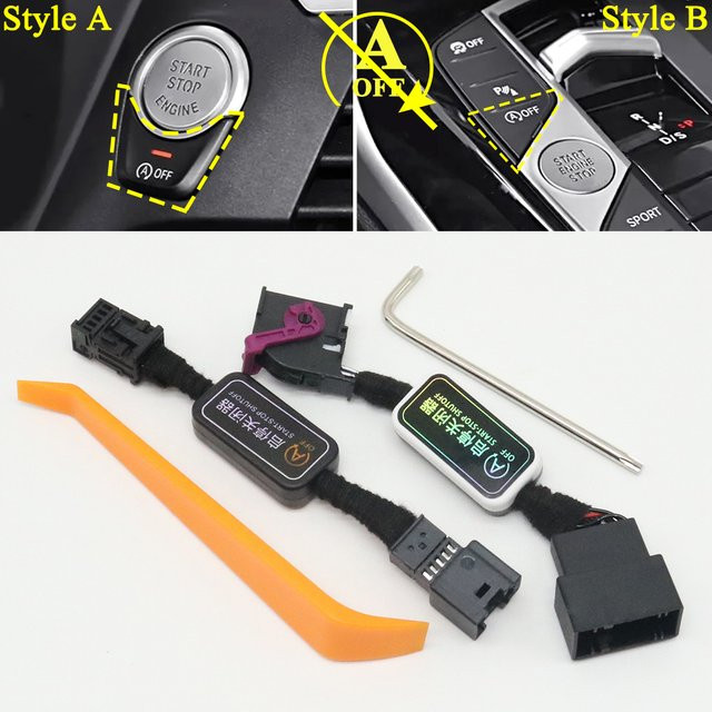 Ruizetu Auto Start Stop Disable Eliminator Motor Off Kabel Stecker für BMW X1 X3 X5 X6 X7 F20 F21 F22 F23 F11 G30 F25 G01 in Schwarz - Bild 1