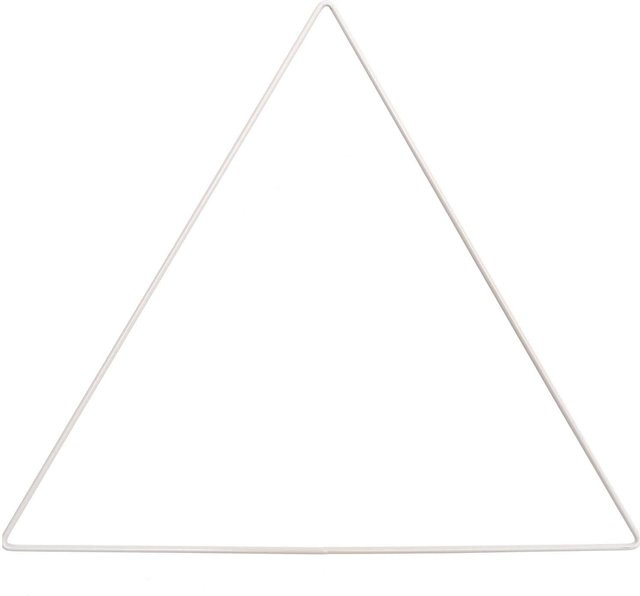 Rico Design Metallring Dreieck in Weiß, Durchmesser: 30 cm - Bild 1