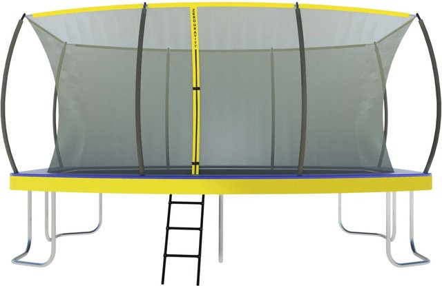 Zero Gravity Outdoor Trampolin mit Klappnetz, Leiter und Bodenanker, B/T: 457 x 305 cm - Bild 1