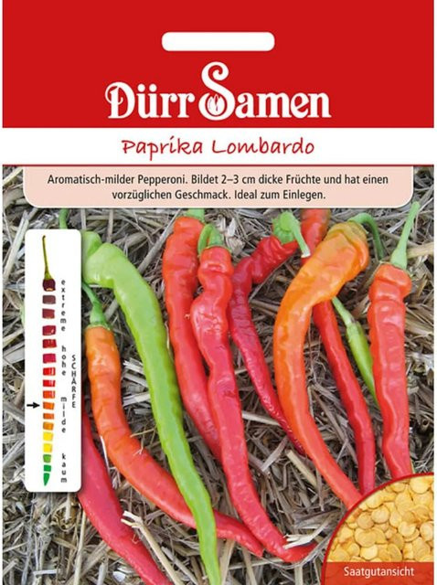 Dürr Samen Paprika Lombardo Saatgut - Bild 1