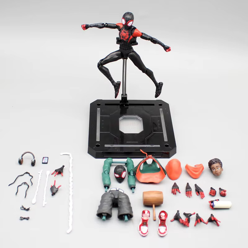 Fondjoy Marvel Miles Morales Spiderman Actionfigur, Einzelfigur, Grün - Bild 3