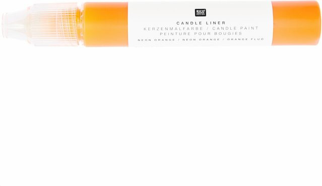 Rico Design Candle Liner Kerzenmalfarbe Neonorange 30ml - Bild 1