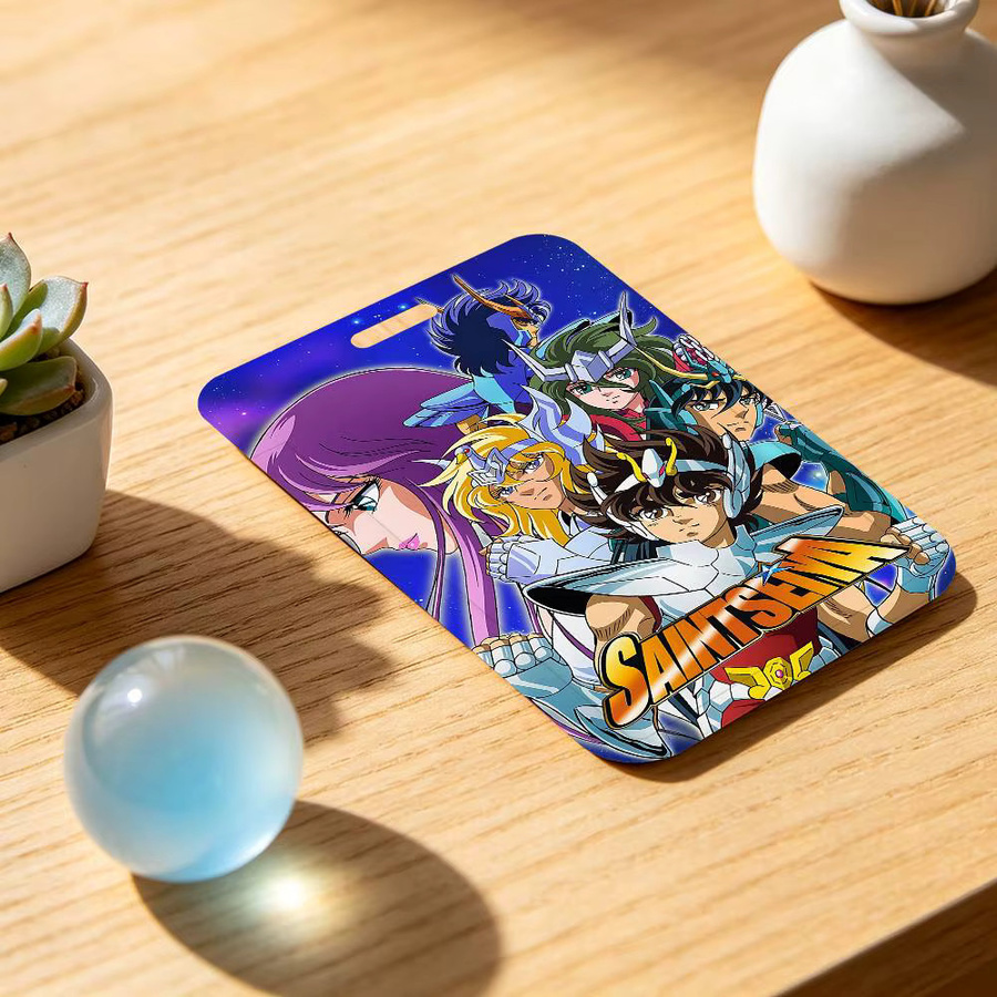 Anime Saint Seiya Ausweishalter mit Umhängeband für Schule und Büro in Multicolour - Bild 3