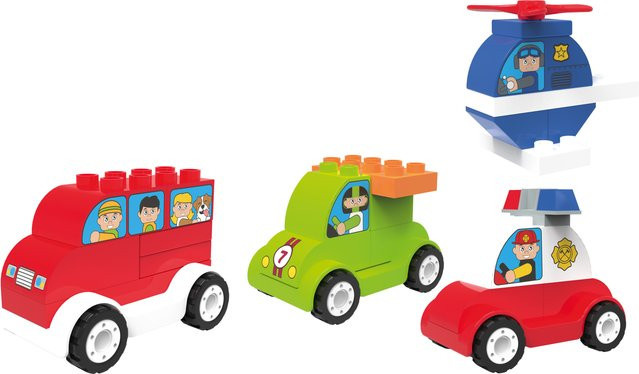 Playtive Clippys Junior Set M Fahrzeug-Set 4-teiliges Set ab 1,5 Jahren - Bild 1