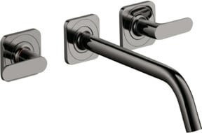 Hansgrohe Axor Citterio M Waschtischarmatur Fertigset, 3-Loch-Ausführung, Rose Gold poliert, Ausladung: 22,6 cm - Bild 1