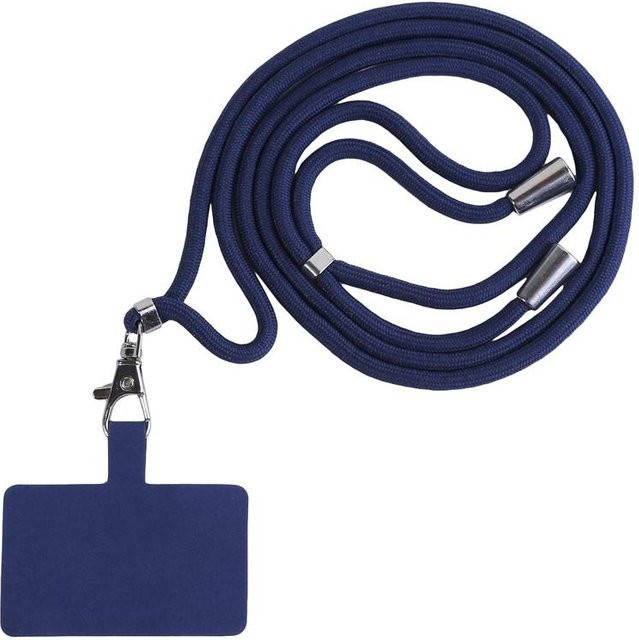 BC Electrical Appliances Universelles Telefon-Lanyard in Navy Blau, abnehmbares Anti-Verlust-Umhängeband für Smartphone und Schlüsselanhänger - Bild 1