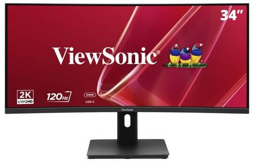 Viewsonic VA3420C-2 LED-Monitor, 34 Zoll, 3440 x 1440 Pixel, 21:9, Schwarz, HDMI 2.1, DisplayPort, USB-C - Bild 1