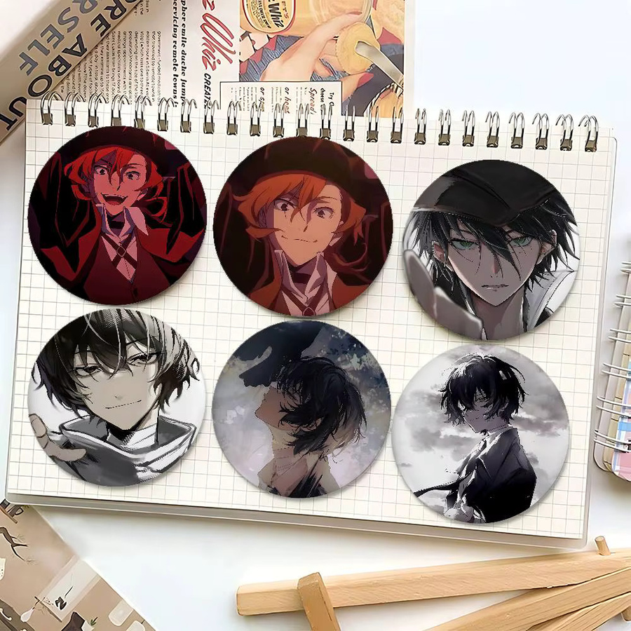 Brosche Anime B-Bungo Stray Dogs, Metall, Unisex - Bild 5