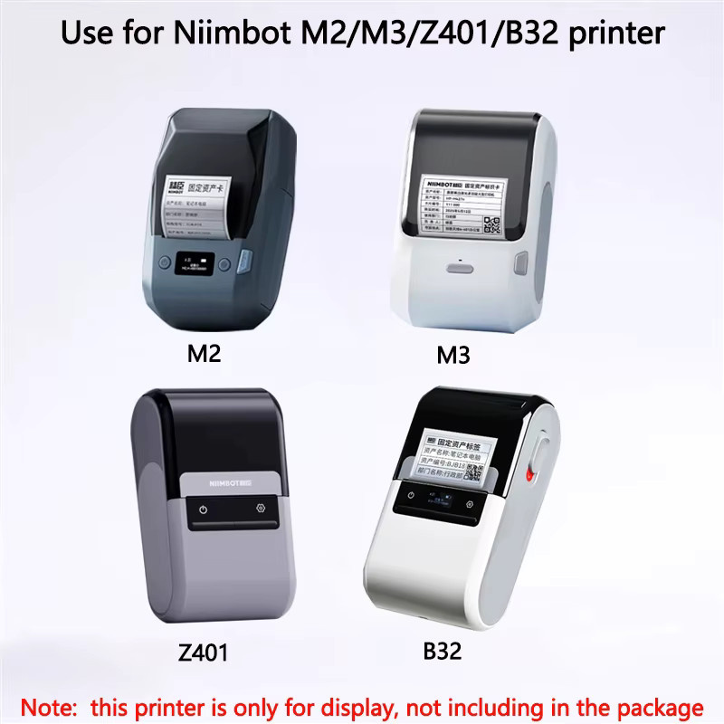 Niimbot Kabeletiketten aus Papier für M2 M3 B32 Z401 zur Drahtklassifizierung und Netzwerkbeschriftung, selbstklebend, Rot/Weiß - Bild 2
