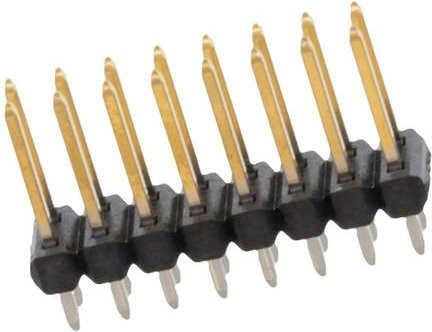 Molex Stiftleiste Standard mit 2 Reihen in Schwarz und Gold - Bild 1