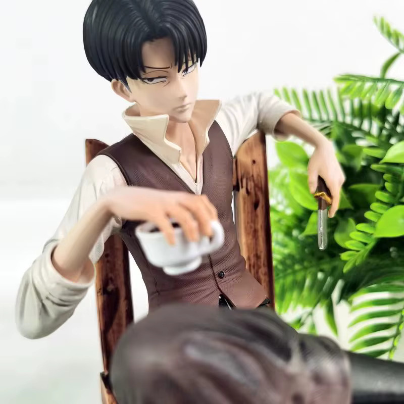 Bandai Attack On Titan Captain Levi Ackerman Sitzfigur, Modellspielzeug - Bild 2