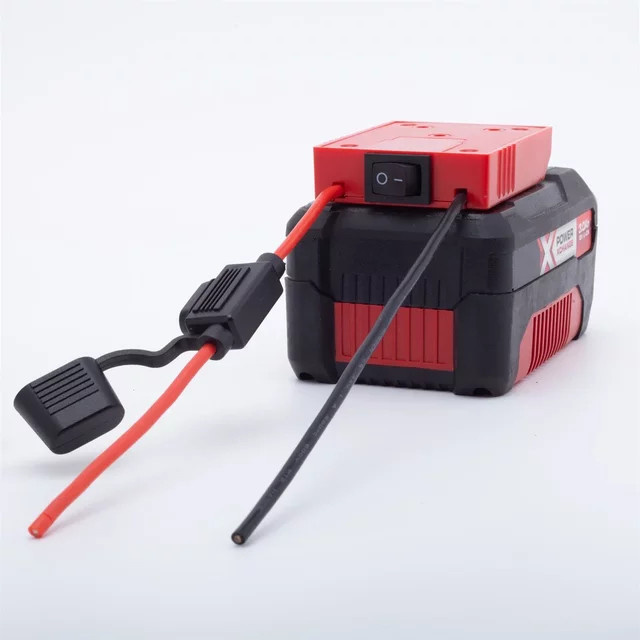 DIY-Adapter für Einhell Power X-Change 18 V Li-Ion-Akkus, Leistungsstecker in Rot, 14 AWG für Foy-Maschinen und Autos - Bild 1